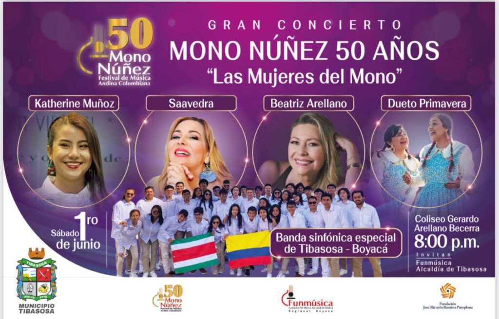 poster oficial concierto las mujeres del mono