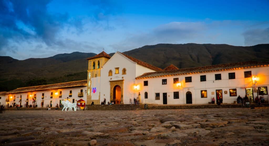 central plaza of villa de leyva