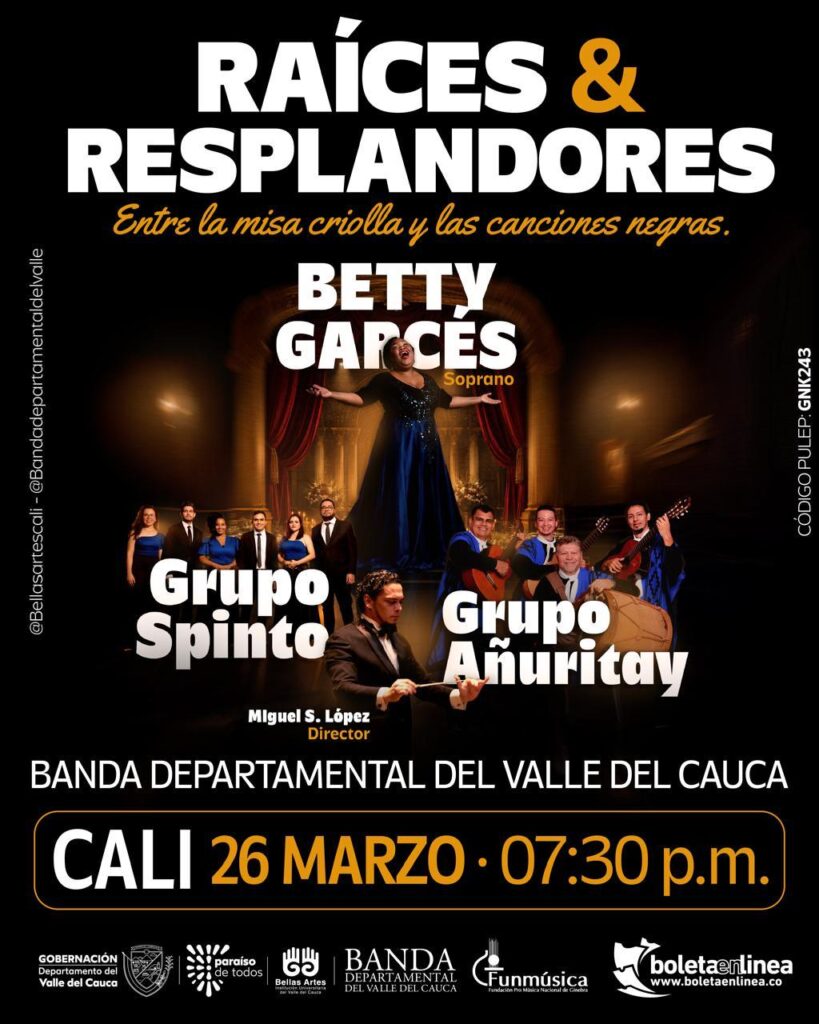 afiche concierto en cali